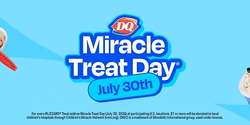 Miracle Treat Day: Buy a Blizzard to Support Children's Miracle Network