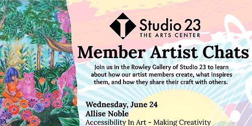 Studio Member Artist Chat: Allise Noble