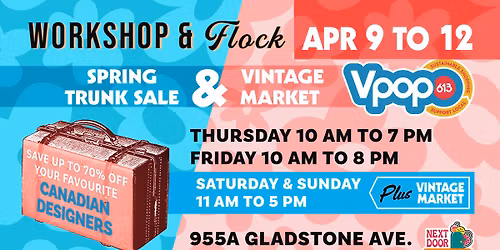 Flock & Workshop Trunk Sale + Vpop Vintage Market