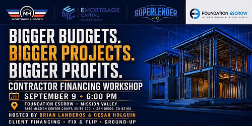 Bigger Budgets. Bigger Projects.Bigger Profits - Contractor Financing