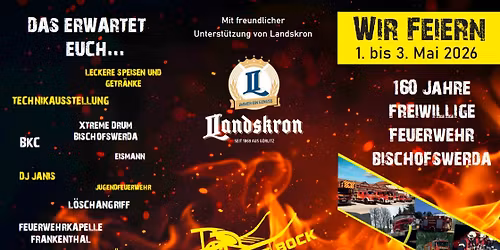 \ud83d\udd25Wir feiern 160 Jahre Freiwillige Feuerwehr Bischofswerda\ud83d\udd25