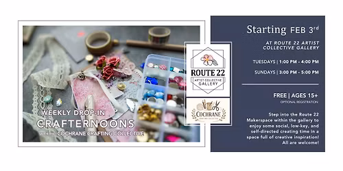 Crafternoons at Route 22!