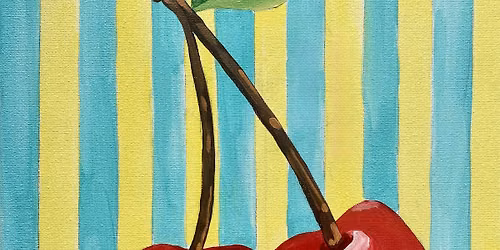 Sweet Cherries Paint and Sip in Costa Mesa!