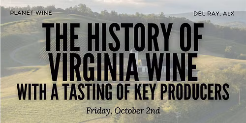 History of Virginia Wines