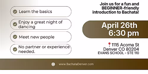 FREE BACHATA CLASS For Beginners