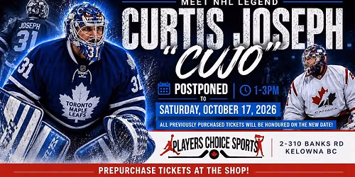 Curtis Joseph Autograph Event