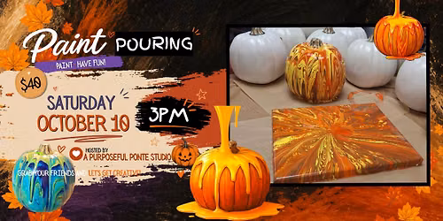 \ud83c\udf83 POUR DECISIONS: PUMPKIN EDITION! \ud83c\udfa8 - paint party Louisville