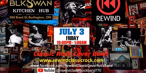 REWIND at the Black Swan Kitchen Hub Downtown Burlington