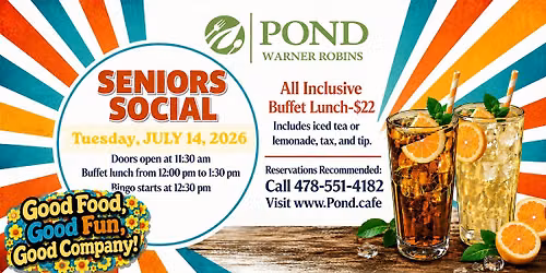 Seniors Social Lunch Buffet + Bingo