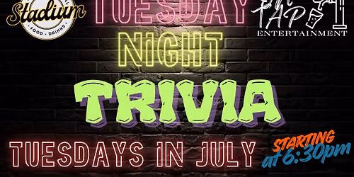 TRIVIA @ The Stadium Bar & Grill
