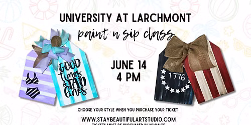University At Larchmont Paint N Sip