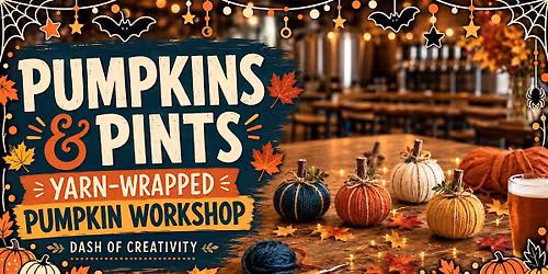 Pumpkins & Pints: Yarn-Wrapped Pumpkin Workshop at Stark Brewing Company
