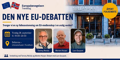 Den nye EU-debatten - \u00e5pent folkem\u00f8te i Trondheim