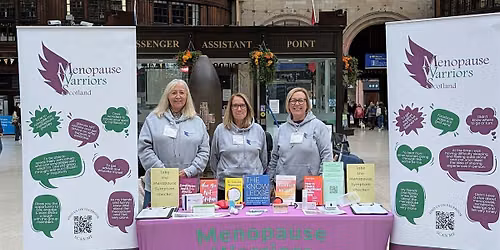 Pop up event with Menopause Warriors Scotland Charity