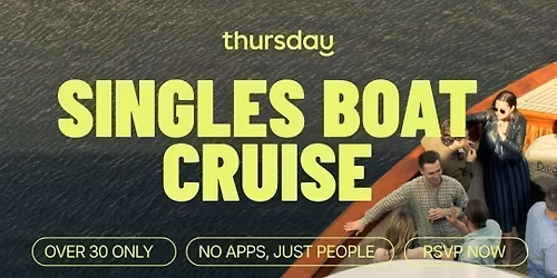 Thursdays | Singles ONLY Boat Cruise (30+) | Amsterdam
