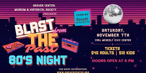 Blast From the Past: 80's Night