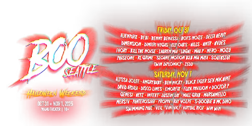 Boo Seattle (Friday Pass) (18+)