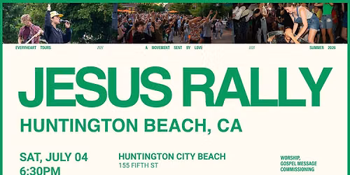 HUNTINGTON BEACH, CA - JESUS RALLY