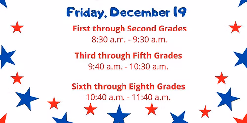 First Semester Awards Ceremony: 3rd - 5th Grade