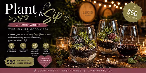 Plant & Sip Experience  | Sacramento Night Out