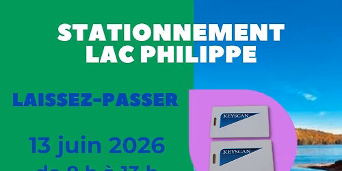 Distribution des laissez-passer pour le stationnement du lac Philippe  