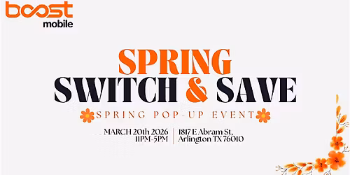 Spring Switch & Save Pop-Up Event!