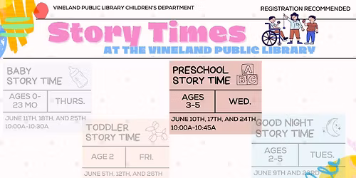 Preschool Story Time (3-5 yrs)