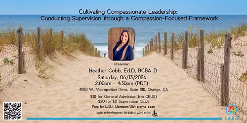 LABA In Person Event with Heather Cobb, Ed.D, BCBA-D