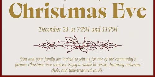 Traditional Christmas Eve Services