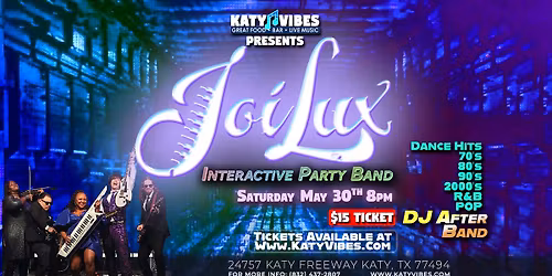 \ud83c\udf89 JoiLux Interactive Party Band at Katy Vibes! \ud83c\udf89