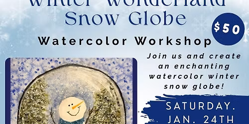 Winter Wonderland Watercolor Snow Globe Class