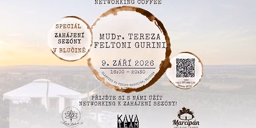 Networking Coffee SPECI\u00c1L V BLU\u010cIN\u011a - zah\u00e1jen\u00ed sez\u00f3ny