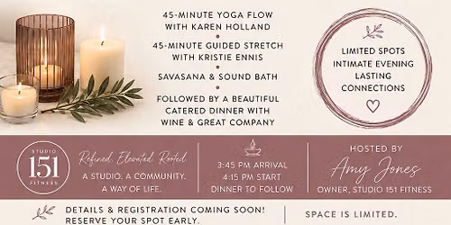 Candlelight Yoga Stretch & Dinner