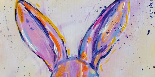 Painting a hare at Grounded at The Forge in Ringmer