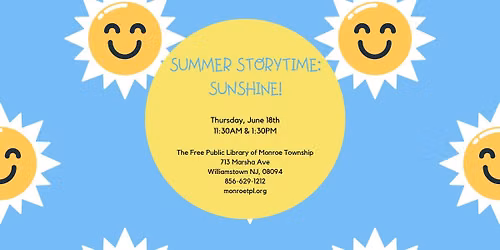 Library Storytime: Sunshine!