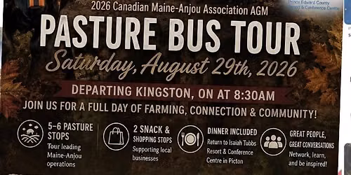 Canadian Maine-Anjou Pasture Bus Tour