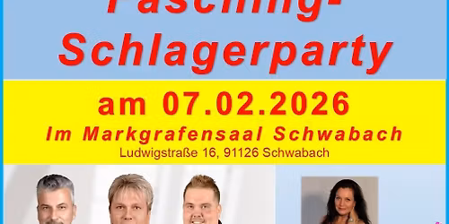Faschings-Schlagerparty mit Xanadoo, Agatha Singer & Fred am Keyboard