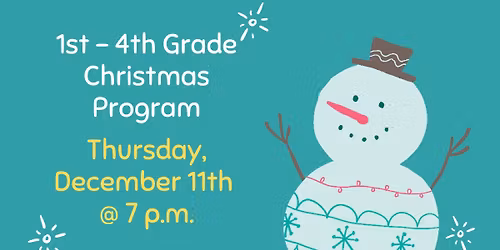 1st-4th Grade Christmas Program