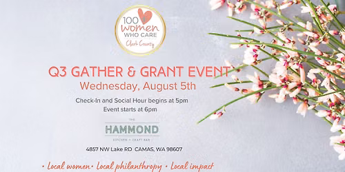 Q3 Gather & Grant Event - 100 Women Who Care Clark County 
