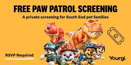 Free PAW Patrol: The Dino Movie Screening, presented by Yourgi