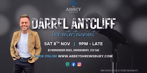 Live Singer - Darrel Antcliff