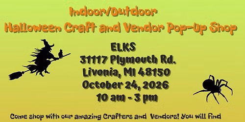 Indoor\/Outdoor Halloween Craft and Vendor Pop-Up Shop