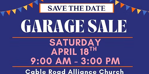 CRA Church Garage Sale
