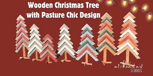 Wooden Christmas Tree with Pasture Chic Design