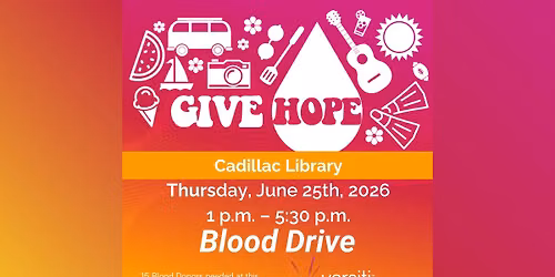 Blood Drive at the Cadillac Library