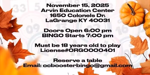 OC Booster BINGO