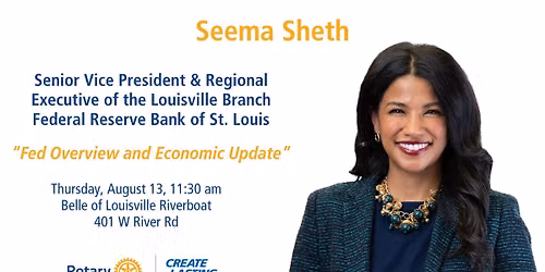 Rotary Club Meeting Featuring Seema Sheth ***Advance Registration Required