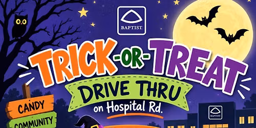 Trick-or-Treat Drive Thru on Hospital Road!