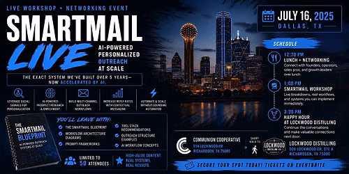 SmartMail LIVE | How to Build AI-Powered Personalized Outreach at Scale