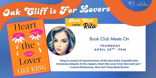 Oak Cliff Is For Lovers Book Club